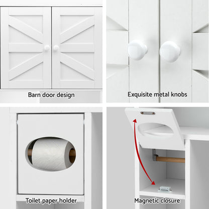 Artiss Bathroom Storage Cabinet Over The Toilet Organiser Laundry Shelf Holder