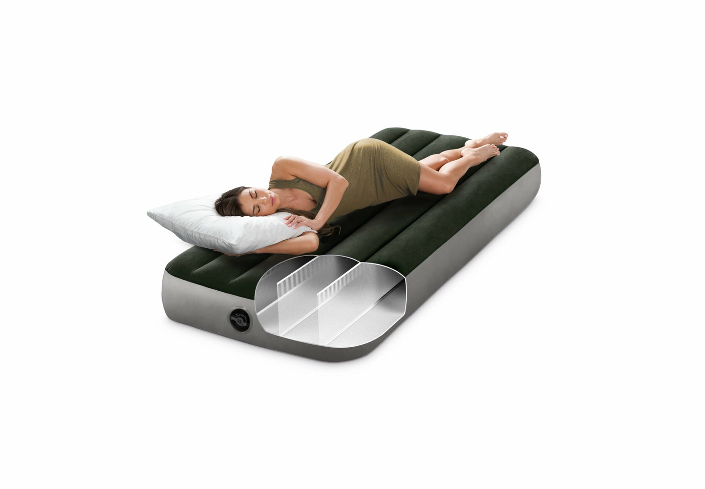 JR. Twin Classic Airbed With Built in Pump