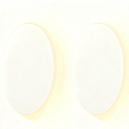 （Pack of 2）LED Motion Sensor Night Light Indoor, Cordless Battery Powered,Stick-on Warm White Light with Built-in Infrared Motion Detection, Sensor Light for Hallway,Bedroom