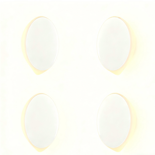 (Pack of 4）LED Motion Sensor Night Light Indoor, Cordless Battery Powered,Stick-on Warm White Light with Built-in Infrared Motion Detection, Sensor Light for Hallway,Bedroom
