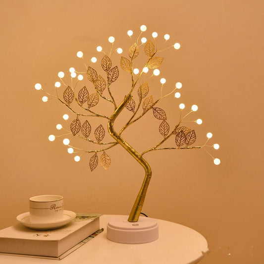 Pearl Night Light Tree, LED Decorative Lamp, Bedroom Decoration, Couple Bedroom, Entryway Decoration, Bedside Lamp, Christmas Decoration, Halloween Decoration, Thanksgiving Decoration, Australian Home Decor - tree - Size 14