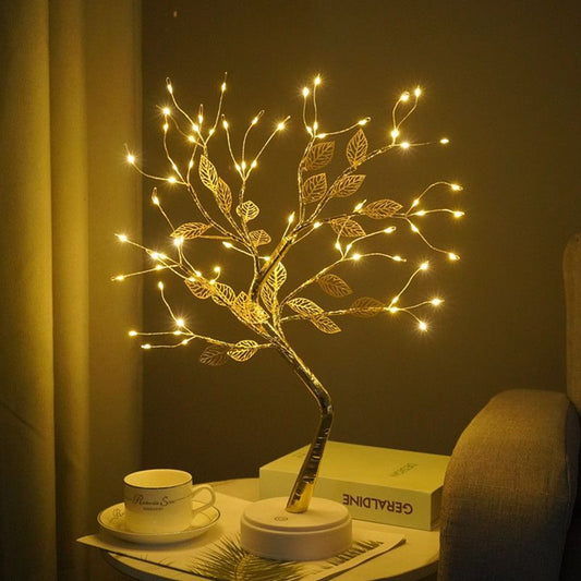 Pearl Night Light Tree, LED Decorative Lamp, Bedroom Decoration, Couple Bedroom, Entryway Decoration, Bedside Lamp, Christmas Decoration, Halloween Decoration, Thanksgiving Decoration, Australian Home Decor - tree - Size 15