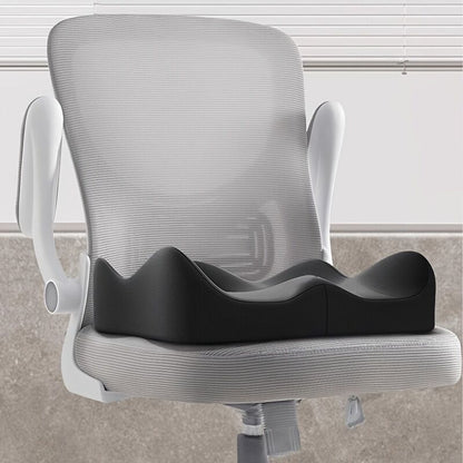 black**Waist Support and Seat Cushion Combo: Scientifically Supports the Back, Breathable and Pressure-Relieving, Comfortable for 8 Hours of Sitting**