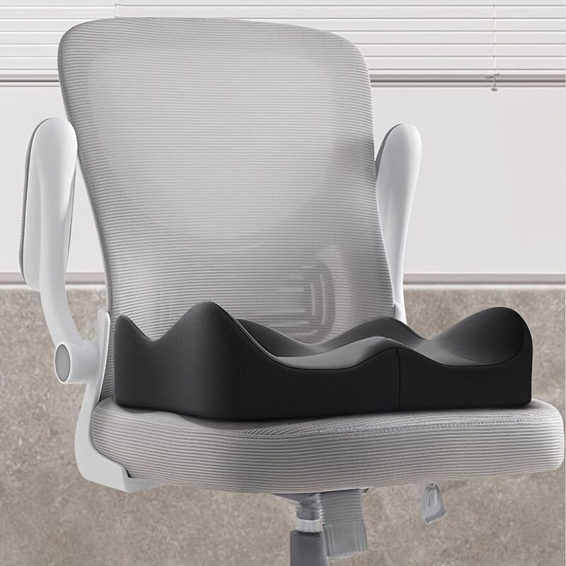 grey+black **Waist Support and Seat Cushion Combo: Scientifically Supports the Back, Breathable and Pressure-Relieving, Comfortable for 8 Hours of Sitting**