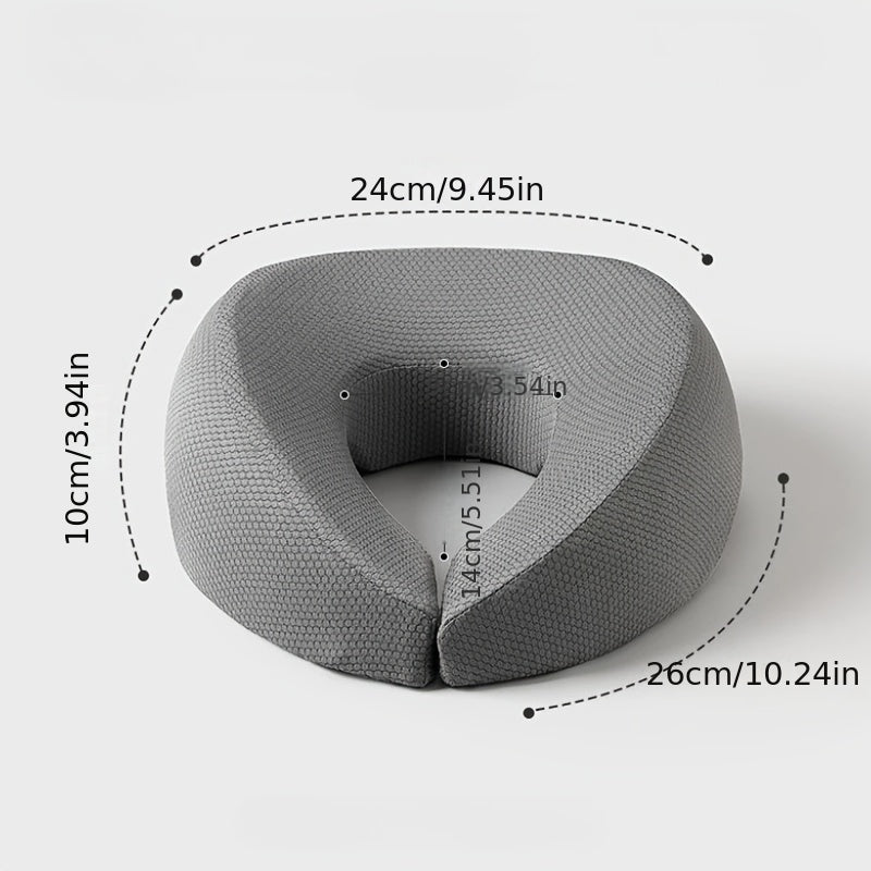 GREY Soft O-shaped/U-shaped Face Pillow for Beauty Salons/Spa Massage, Ergonomic Face Pillow, Multi-functional Suitable for Adult Facial Care and Relaxation, Multi-functional Neck and Face Support Comfort Face Pillow