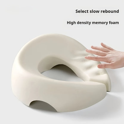 GREY Soft O-shaped/U-shaped Face Pillow for Beauty Salons/Spa Massage, Ergonomic Face Pillow, Multi-functional Suitable for Adult Facial Care and Relaxation, Multi-functional Neck and Face Support Comfort Face Pillow