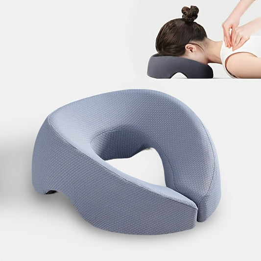 BLUE Soft O-shaped/U-shaped Face Pillow for Beauty Salons/Spa Massage, Ergonomic Face Pillow, Multi-functional Suitable for Adult Facial Care and Relaxation, Multi-functional Neck and Face Support Comfort Face Pillow