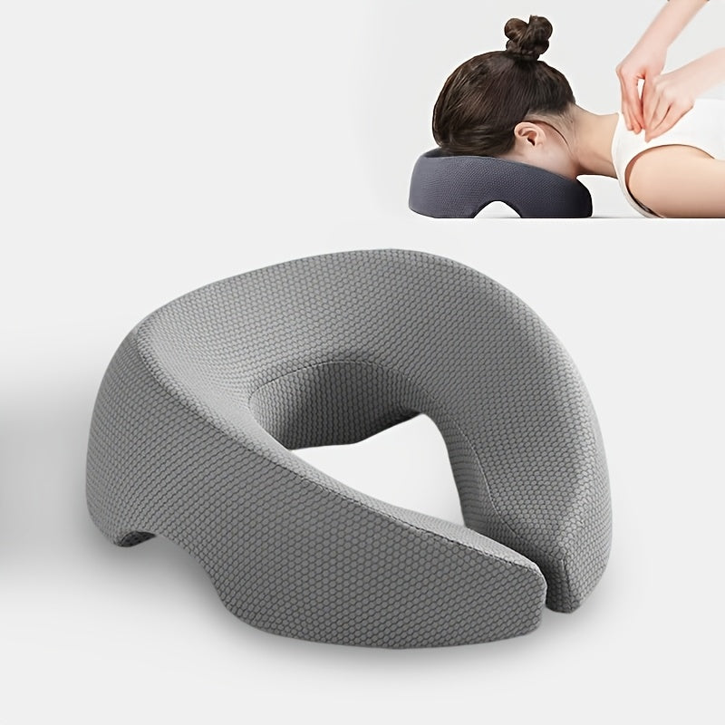 BLUE Soft O-shaped/U-shaped Face Pillow for Beauty Salons/Spa Massage, Ergonomic Face Pillow, Multi-functional Suitable for Adult Facial Care and Relaxation, Multi-functional Neck and Face Support Comfort Face Pillow