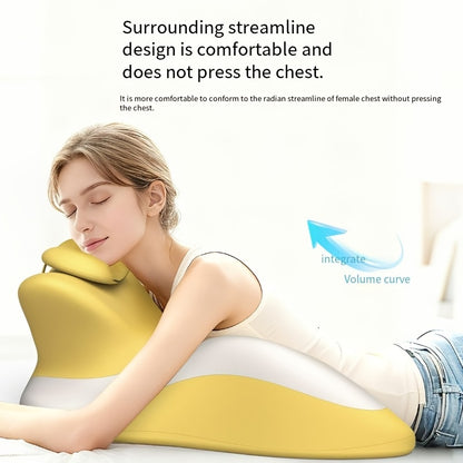 Bed Stomach-Sleep Pillow - Multi-functional Prone Position Pillow for Stomach Sleeping, Phone Use, Reading, Couples Fun Play, Intimacy Aid for Couples, Bed Hip Elevation Tool, Pā Pā Pillow（ black）