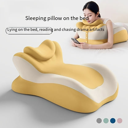 Bed Stomach-Sleep Pillow - Multi-functional Prone Position Pillow for Stomach Sleeping, Phone Use, Reading, Couples Fun Play, Intimacy Aid for Couples, Bed Hip Elevation Tool, Pā Pā Pillow（ black）