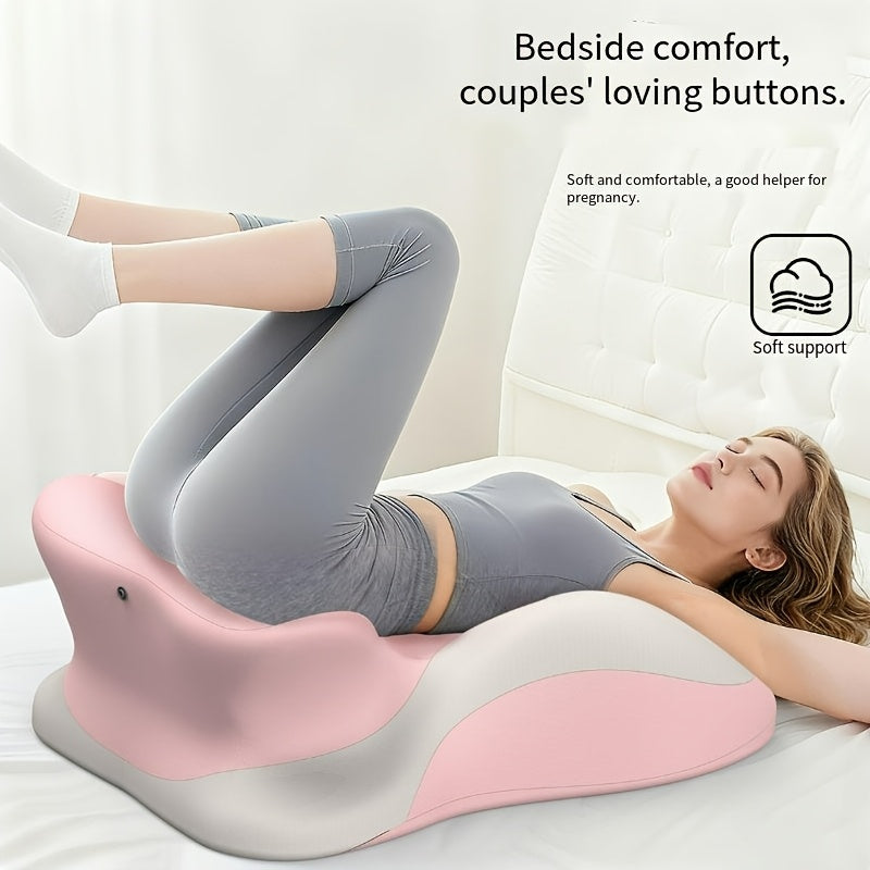 Bed Stomach-Sleep Pillow - Multi-functional Prone Position Pillow for Stomach Sleeping, Phone Use, Reading, Couples Fun Play, Intimacy Aid for Couples, Bed Hip Elevation Tool, Pā Pā Pillow（YELLOW）