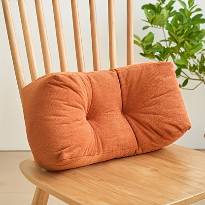 haze blue**Cloud-Touch Chenille Multi-Function Lumbar Pillow: Supports Long-Hour Sitting, Removable & Washable Design, Gently Releases Pressure Every Day Like a Cloud**