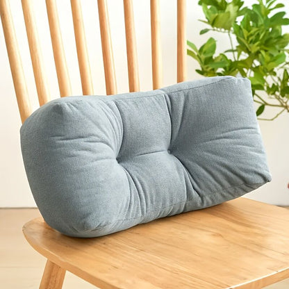 sunset orange**Cloud-Touch Chenille Multi-Function Lumbar Pillow: Supports Long-Hour Sitting, Removable & Washable Design, Gently Releases Pressure Every Day Like a Cloud**