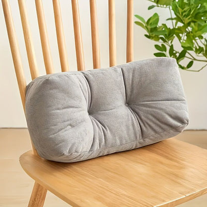 sunset orange**Cloud-Touch Chenille Multi-Function Lumbar Pillow: Supports Long-Hour Sitting, Removable & Washable Design, Gently Releases Pressure Every Day Like a Cloud**