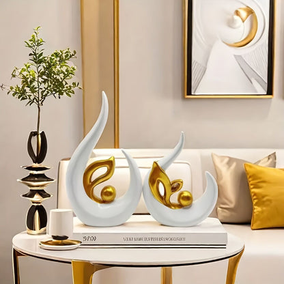 Platinum Ceramic "New Life" Sculpture: Symbolizing growth through the form of a sprouting seed, inspiring upward progress step by step.