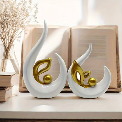 Platinum Ceramic "New Life" Sculpture: Symbolizing growth through the form of a sprouting seed, inspiring upward progress step by step.