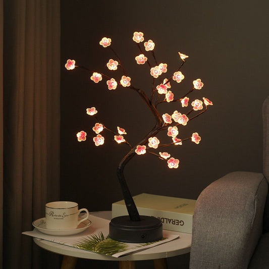 Pearl Night Light Tree, LED Decorative Lamp, Bedroom Decoration, Couple Bedroom, Entryway Decoration, Bedside Lamp, Christmas Decoration, Halloween Decoration, Thanksgiving Decoration, Australian Home Decor - tree - Size 9