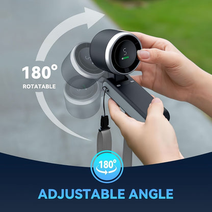 Portable Fan Handheld Fan Cooling Fan Multiple Speed Fan Lightweight Fan Long - Black - Size 01