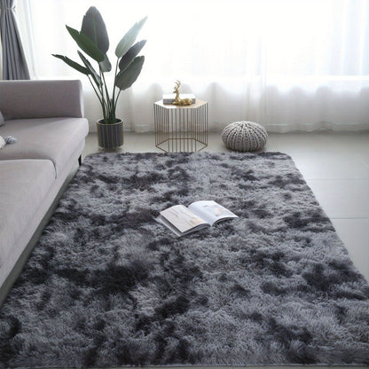 1 piece 200 * 160cm, soft plush carpet, non-slip plush fluffy carpet, tie-dye living room carpet, suitable for dormitory home decoration, pet-friendly bedroom living room carpet, home decoration, room decoration