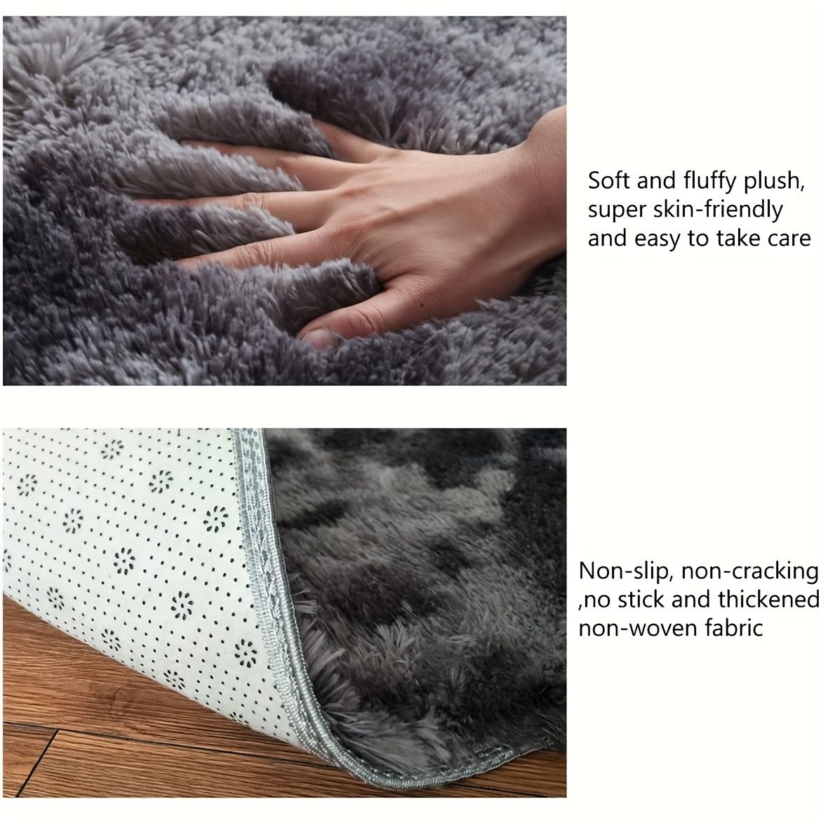 1 piece 200 * 160cm, soft plush carpet, non-slip plush fluffy carpet, tie-dye living room carpet, suitable for dormitory home decoration, pet-friendly bedroom living room carpet, home decoration, room decoration