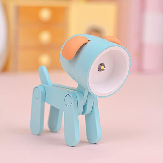Bendable Animal Night Light 3-Pack – Mini LED Desk Lamp with Warm White Glow | Choose Your Color | Posable Joints for Kids, Students, Bedside & Gifts（blue）| Please choose 3 items to complete your purchase
