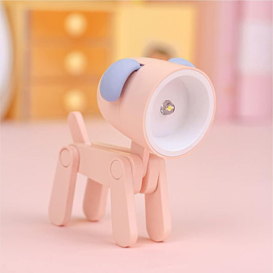 Bendable Animal Night Light 3-Pack – Mini LED Desk Lamp with Warm White Glow | Choose Your Color | Posable Joints for Kids, Students, Bedside & Gifts（pink）| Please choose 3 items to complete your purchase