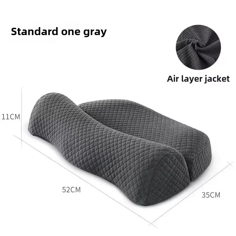 Ergonomic Memory Foam Cervical Pillow Orthopedic Contour Grey