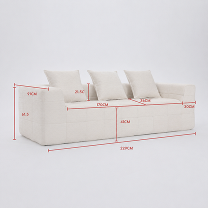 Monda 3 Seater Compressed Sofa