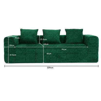 Monda 3 Seater Compressed Sofa