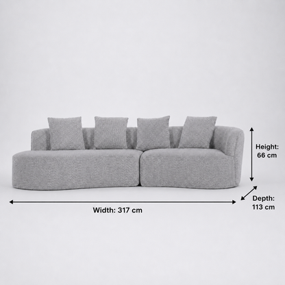 Arco 3 Seater Compressed Sofa