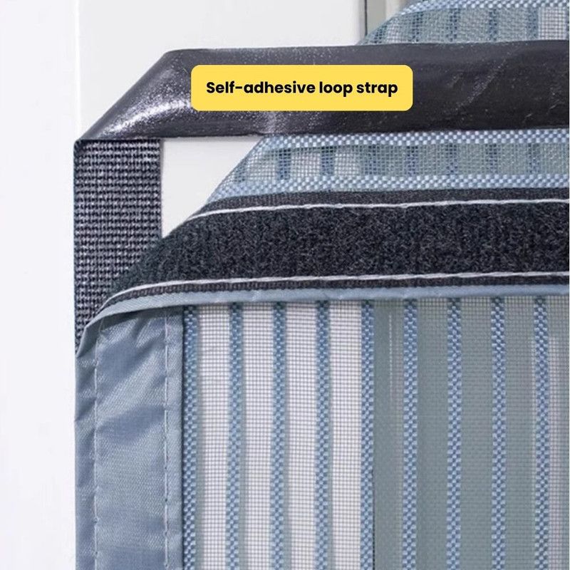 Extra Durable Magnetic Fly Screen Door Anti Mosquito Screen Mesh Curtain Grey-90x240cm