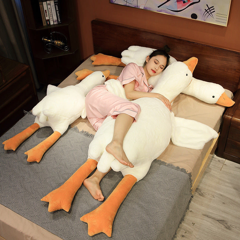 Giant White Goose Plush Stuffed Animal 160cm Duck Pillow