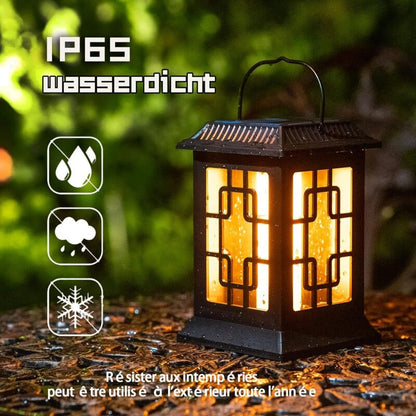 Outdoor Solar Light, Outdoor Solar Lantern Garden, Solar Lantern Two Working Modes Flashing/Warm Solar Torch Garden For