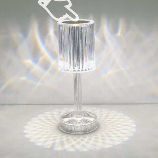 Crystal LED Table Lamp, Rechargeable Cordless Table Lamp, Touch Dimming LED Bedside Lamp For Living ROom Hotel Bedroom