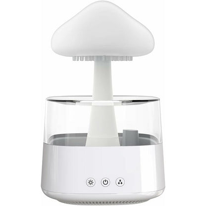 Rain Cloud Humidifier, Essential Oil Diffuser, Cute Mushroom Night Light With 7 Color Changing, Desktop Fountain, Sound