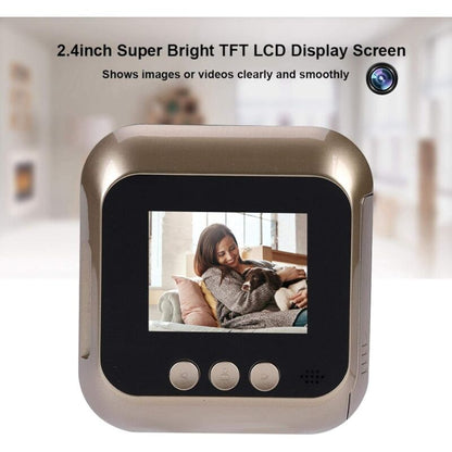 Door Viewer 2.4 Inch Hd Display Screen Smart Home Doorbell Security Camera Electronic Door Viewer For Home Surveillance