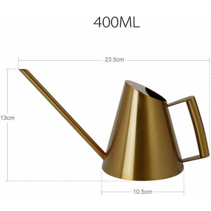 Stainless Steel Watering Can With Long Narrow Nozzle, Garden Plants Flower Tool, Ideal For Home, Garden, Balcony,