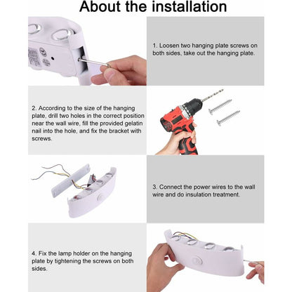 Outdoor Wall Light, 8W Indoor Motion Sensor Lamp, 3000K Warm White Bedroom Wall Light, Waterproof Ip65, Balcony,