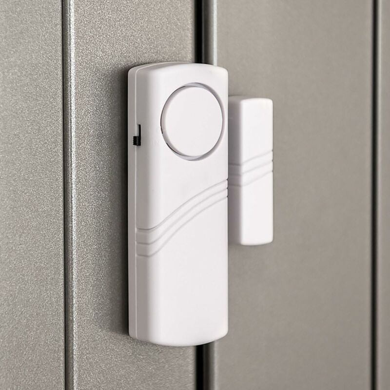 Door And Window Alarm - Pack Of 4 Wireless Intruder Alarms - Home Security Against Burglary - Magnetic Operation - 90 Db