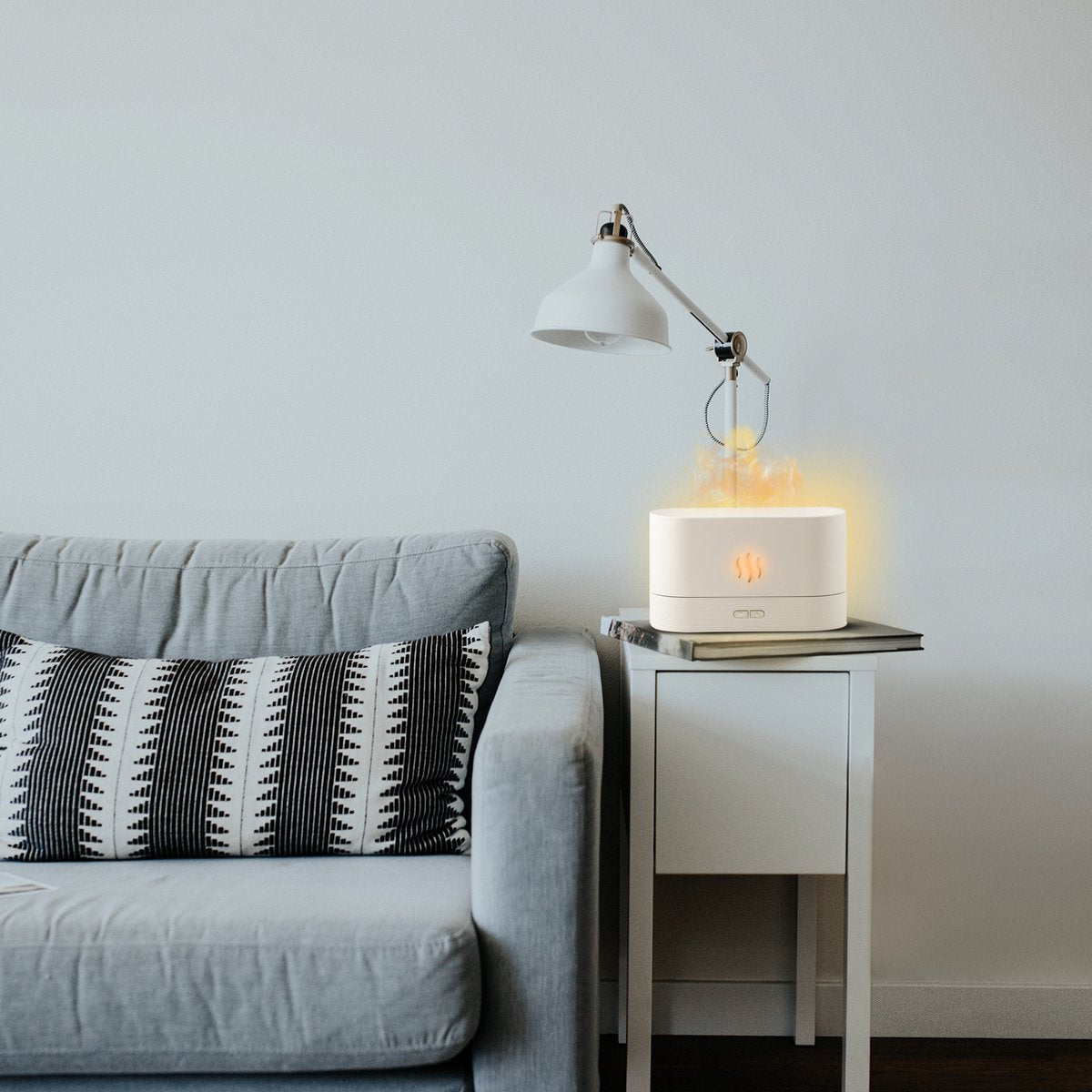 Boostiv Aroma Diffuser - Humidifier - Aromatherapy - Flame Effect - Aroma Diffuser