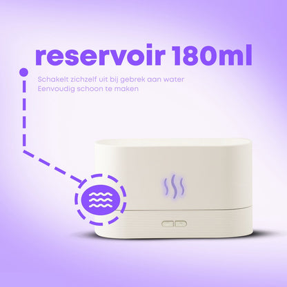 Boostiv Aroma Diffuser - Humidifier - Aromatherapy - Flame Effect - Aroma Diffuser