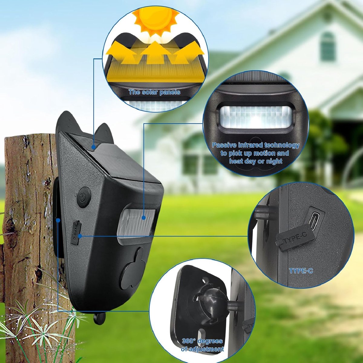 Driveway Alarm - Entry Detector - Solar Driveway Alarm - Passage Detector - Wireless = Security - Weatherproof Access Detector