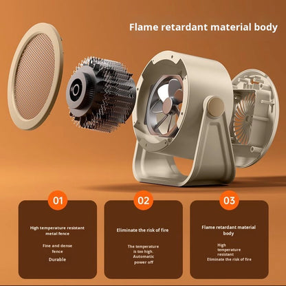 Ceramic electric heater - Office heater - Safety protection - Heating - Quiet operation - Fast heating - Wall-mounted - Overheat protection - Tip-over protection - 2 temperature settings