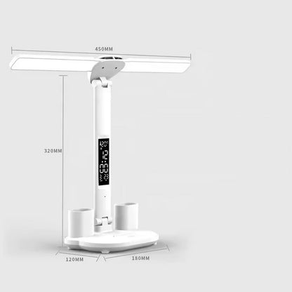 LED Desk Lamp - Table Lamp - Daylight Lamp - Dimmable - USB Rechargeable Touch Desk Lamp - Reading Lamp with Eye Protection in 3 Colors - 3-in-1 LCD Screen