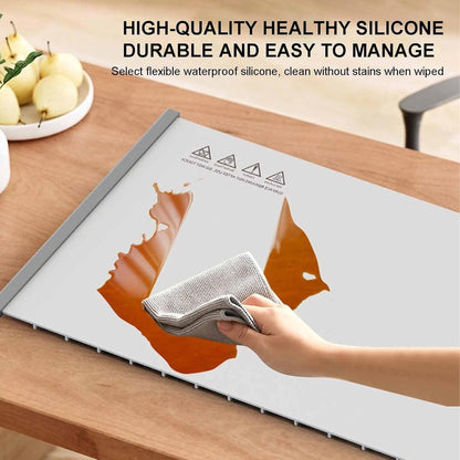 250W roll-up electric hot plate with 8 temperature settings and a 6-hour timer, for buffets, made of waterproof silicone, black