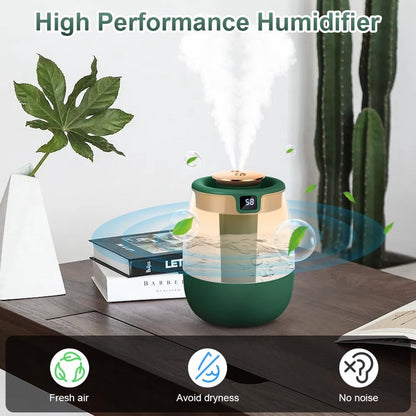 Humidifiers - Bedroom humidifier - Mini humidifier - Children's room humidifier - Humidifier with hygrometer - Humidifier with night light for bedroom - Children's room - Plants - Vegetables