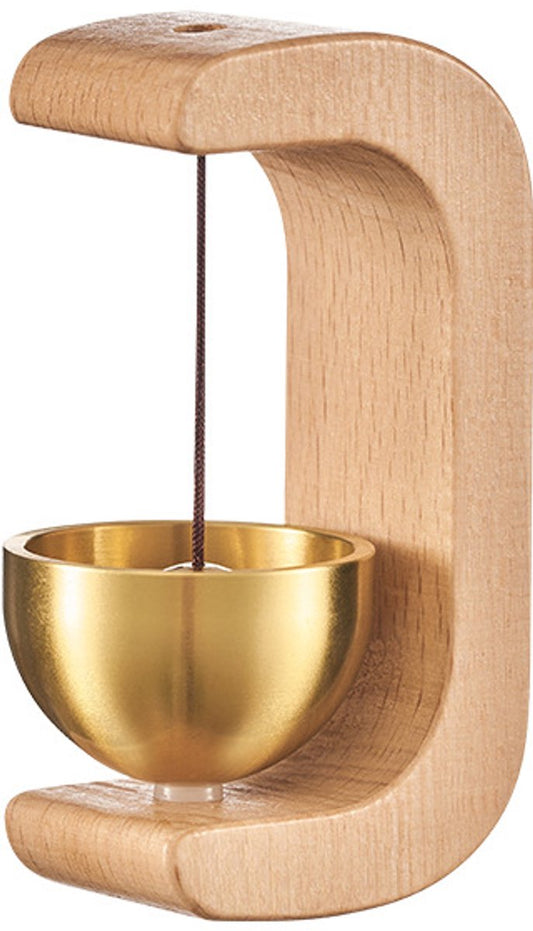 Doorbell - Doorbells - Door Hardware - Wooden Magnetic Doorbell - Door Chime - for shop, refrigerator, porch, garden, entrance, restaurant, office, housewarming gift (C-shaped)