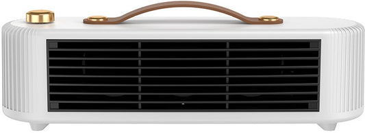 Auxiliary heater, small solar electric heater for home, office or workspace use (White)