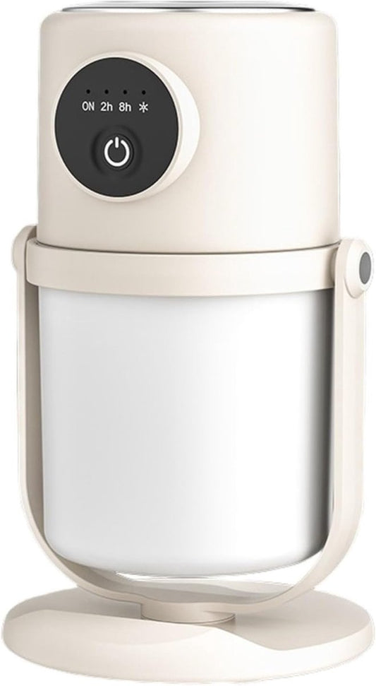 Humidifiers - Bedroom Humidifier - Cool Mist Humidifier - 280ml USB Desktop Humidifier with Night Light for Bedroom - Quiet Operation - Automatic Shut-Off - Timer