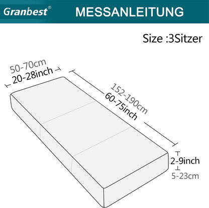 Sofa cover - Winter sofa cover - Stretch sofa cover - Corner sofa cover - Seat cushion - Three-seater sofa cover - Spandex sofa cover - Furniture protector with elastic base - Grey